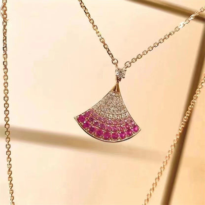 [Panda Jewelry]DREAM NECKLACE PINK GOLD PINK DIAMOND