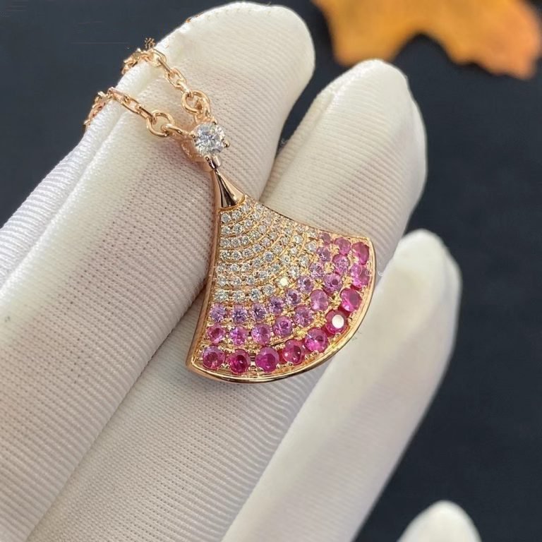 [Panda Jewelry]DREAM NECKLACE PINK GOLD PINK DIAMOND