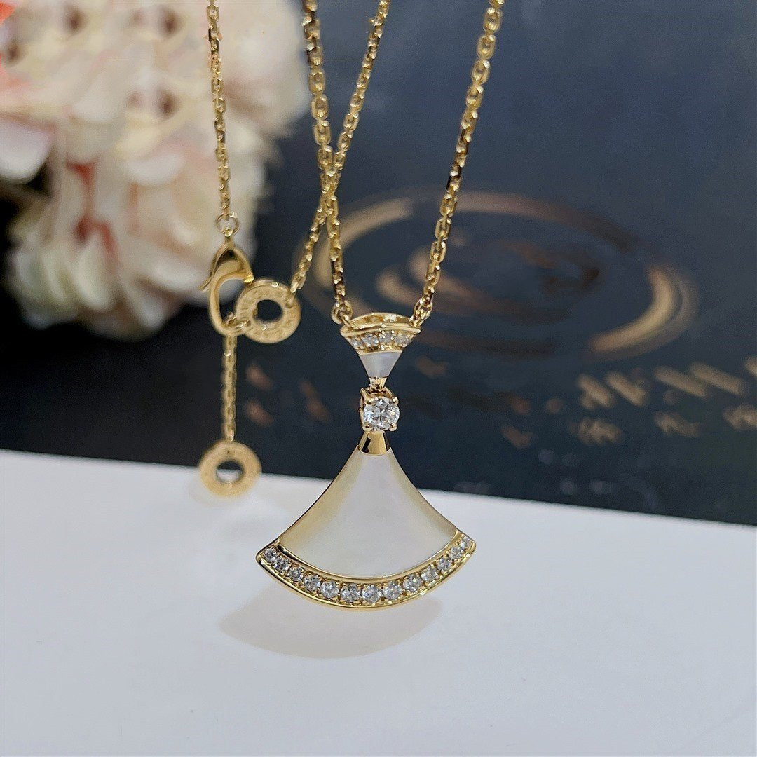 [Panda Jewelry]DREAM NECKLACE MOP GOLD DIAMOND