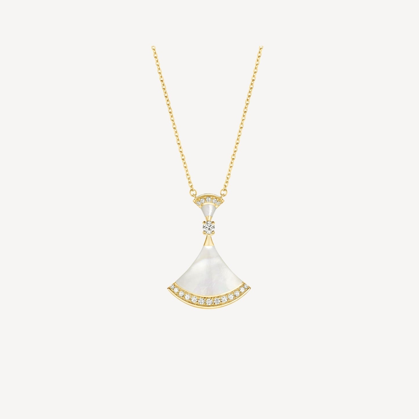 [Panda Jewelry]DREAM NECKLACE MOP GOLD DIAMOND
