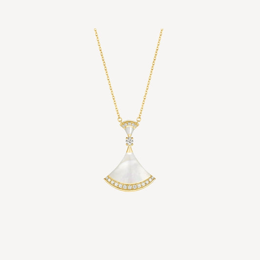 [Panda Jewelry]DREAM NECKLACE MOP GOLD DIAMOND