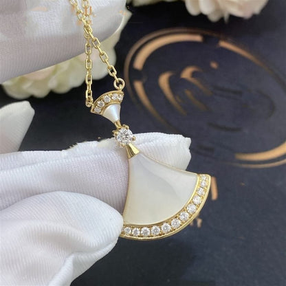 [Panda Jewelry]DREAM NECKLACE MOP GOLD DIAMOND