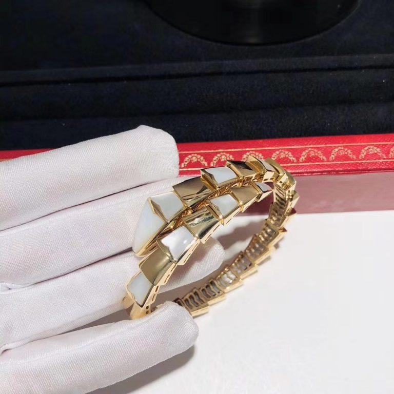[Panda Jewelry]SERPENTI BRACELET MOP GOLD
