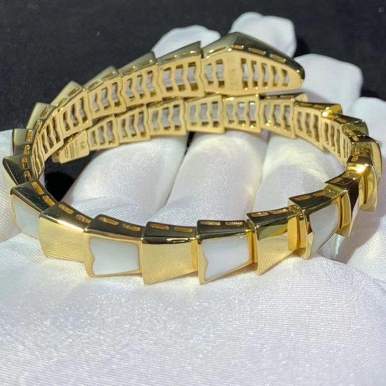[Panda Jewelry]SERPENTI BRACELET MOP GOLD