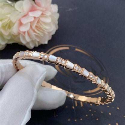 [Panda Jewelry]SERPENTI BRACELET PINK GOLD MOP DIAMOND