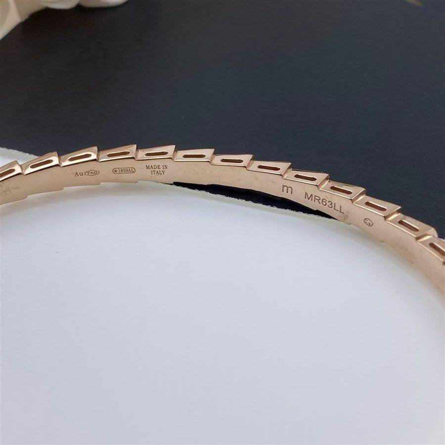 [Panda Jewelry]SERPENTI BRACELET PINK GOLD MOP DIAMOND