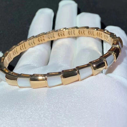 [Panda Jewelry]SERPENTI BRACELET PINK GOLD MOP