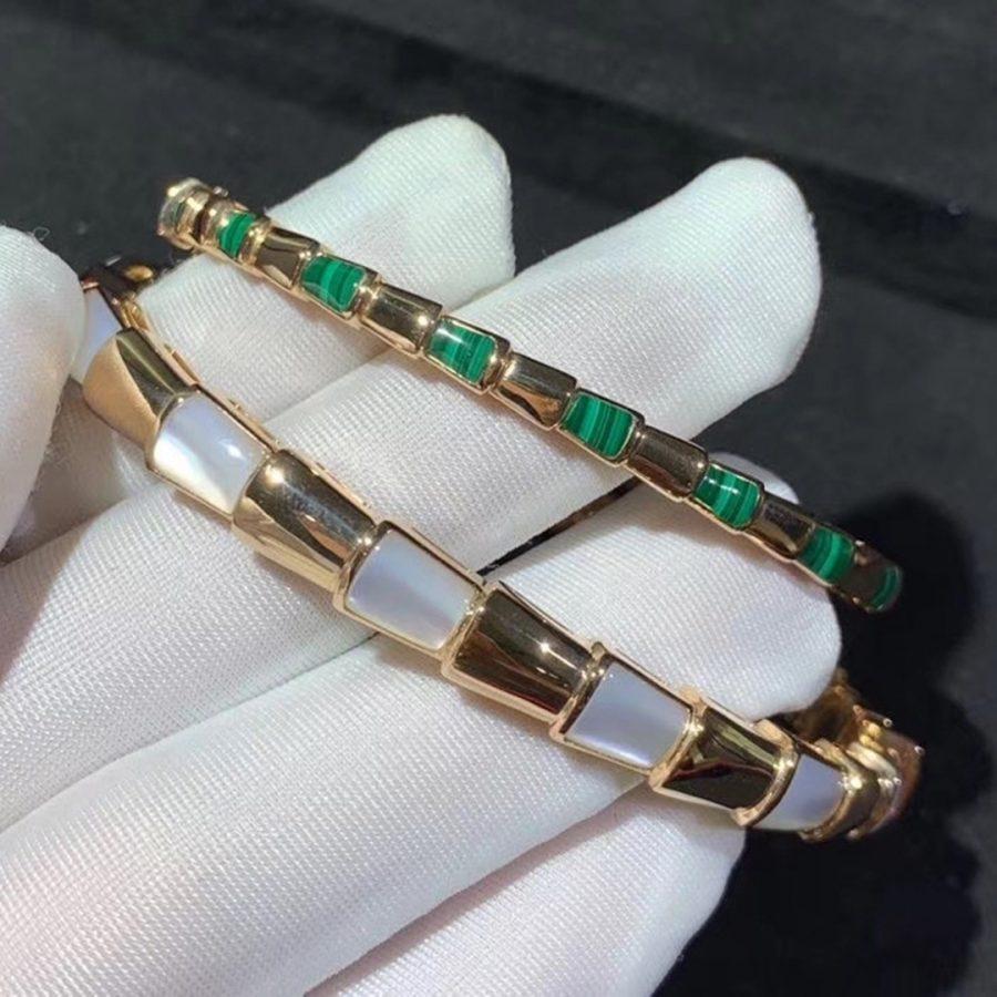 [Panda Jewelry]SERPENTI BRACELET PINK GOLD MOP