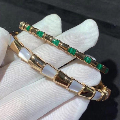 [Panda Jewelry]SERPENTI BRACELET PINK GOLD MOP