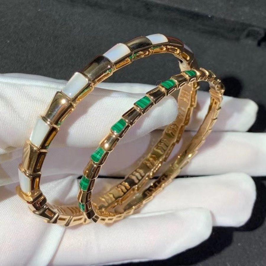 [Panda Jewelry]SERPENTI BRACELET PINK GOLD MOP
