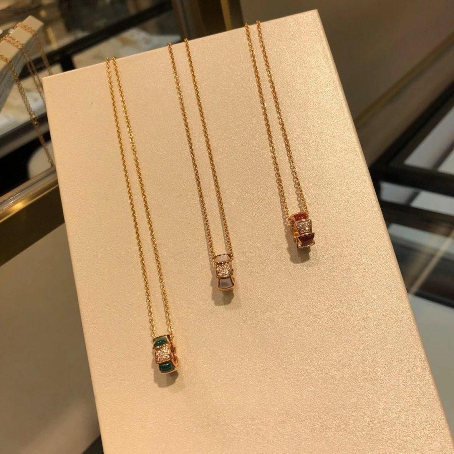 [Panda Jewelry]SERPENTI PEDANT DIAMOND NECKLACE