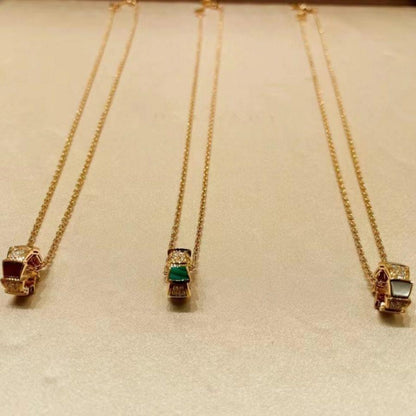 [Panda Jewelry]SERPENTI PEDANT DIAMOND NECKLACE