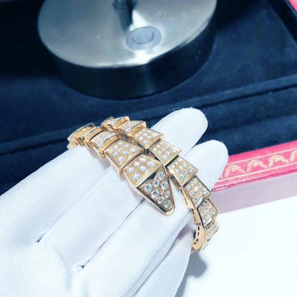 [Panda Jewelry]SERPENTI BRACELET 8MM PINK GOLD DIAMOND