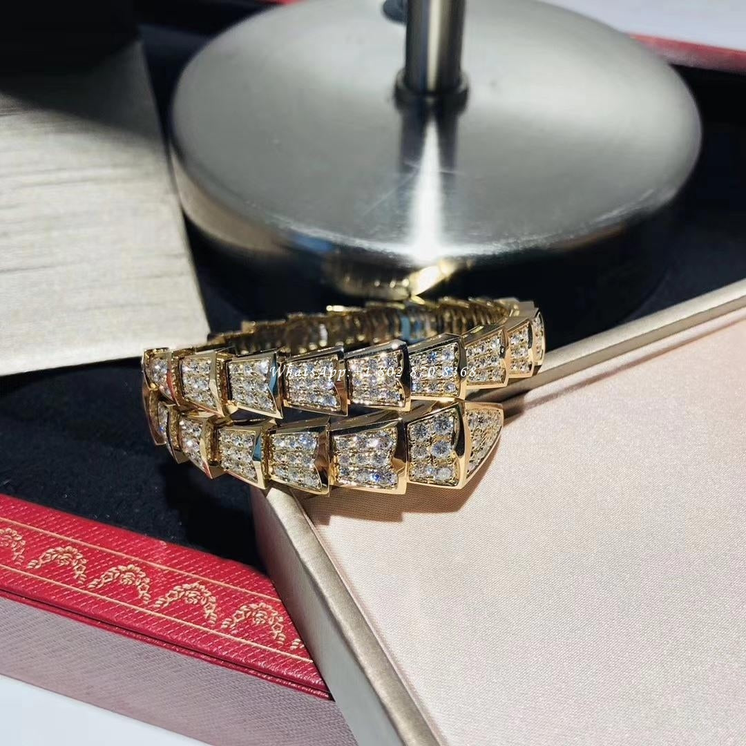 [Panda Jewelry]SERPENTI BRACELET 8MM GOLD DIAMOND