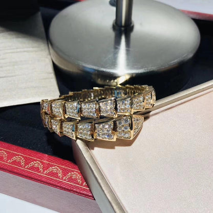 [Panda Jewelry]SERPENTI BRACELET 8MM GOLD DIAMOND