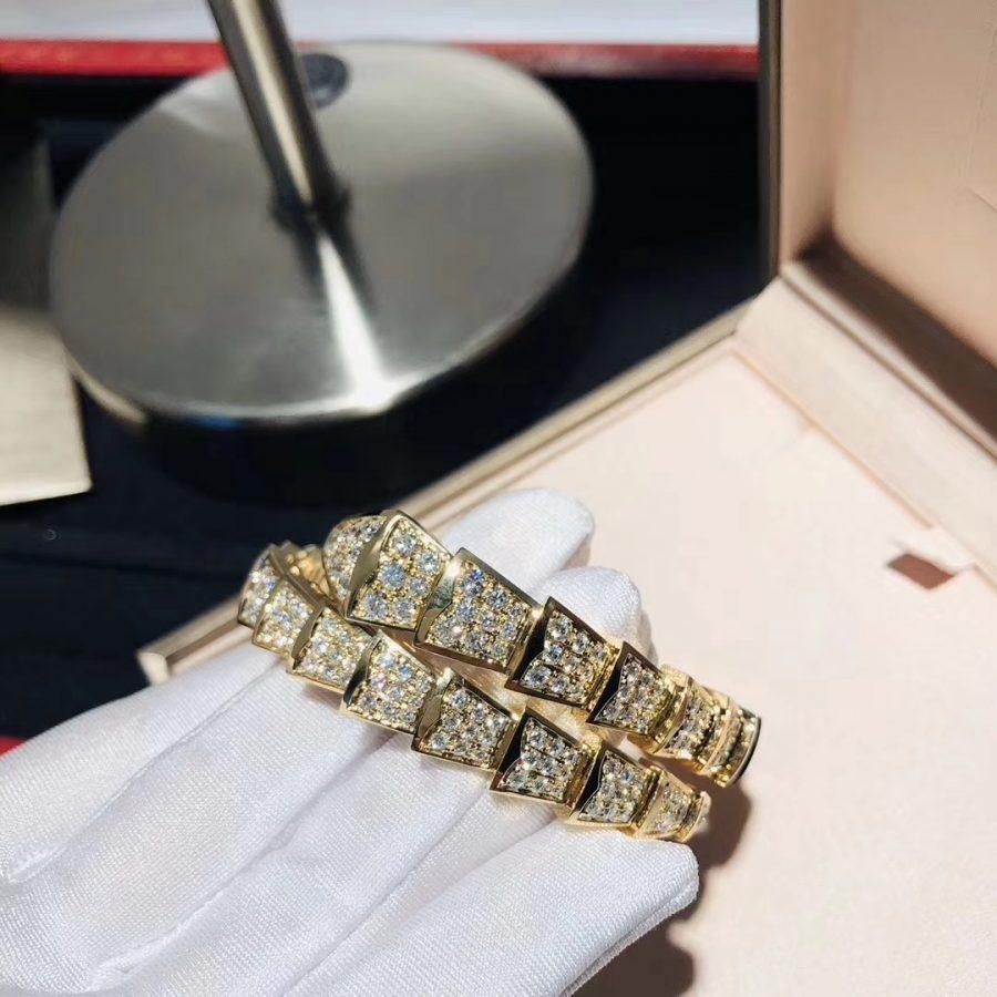 [Panda Jewelry]SERPENTI BRACELET 8MM GOLD DIAMOND
