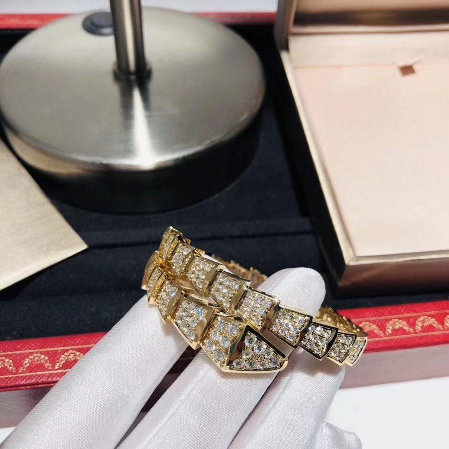 [Panda Jewelry]SERPENTI BRACELET 8MM GOLD DIAMOND