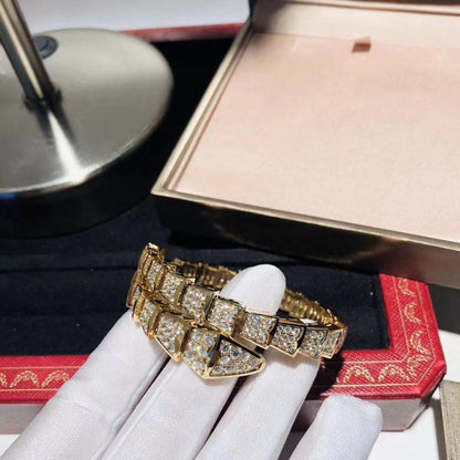 [Panda Jewelry]SERPENTI BRACELET 8MM GOLD DIAMOND