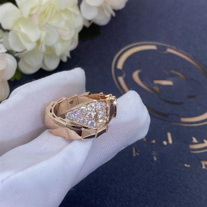 [Panda Jewelry]SERPENTI RING PINK GOLD DIAMOND