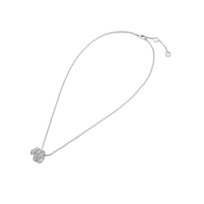 [Panda Jewelry]SERPENTI  NECKLACE DOUBLE RING DIAMOND