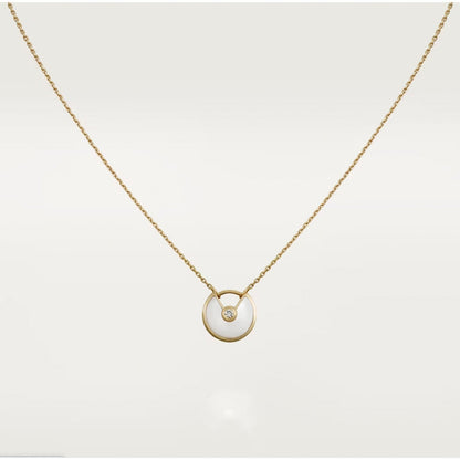 [Panda Jewelry]AMULETTE ROSE GOLD MOP NECKLACE