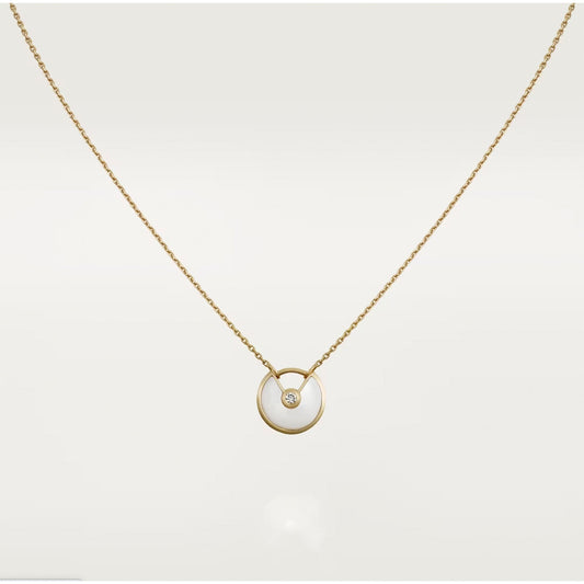 [Panda Jewelry]AMULETTE ROSE GOLD MOP NECKLACE