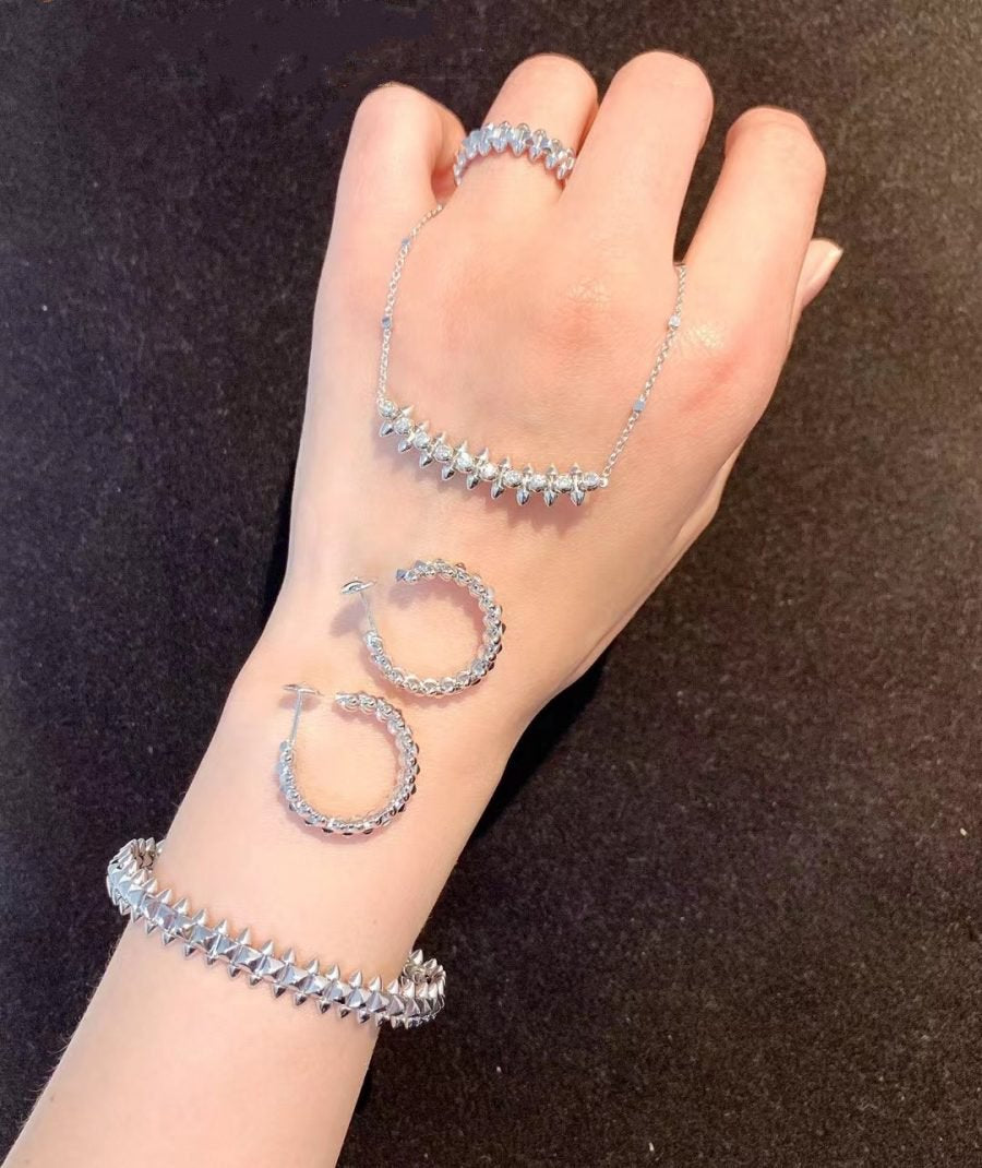 [Panda Jewelry]CLASH SILVER BRACELET