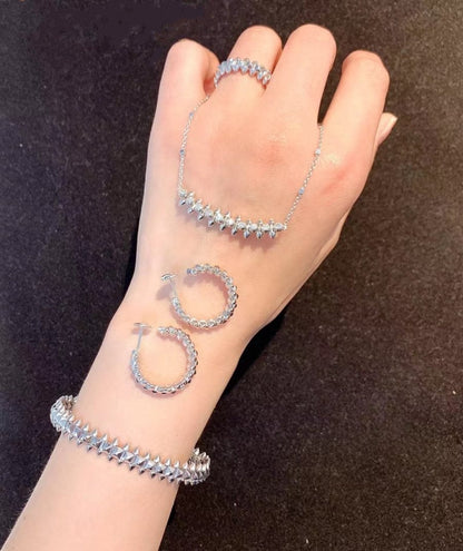 [Panda Jewelry]CLASH SILVER BRACELET