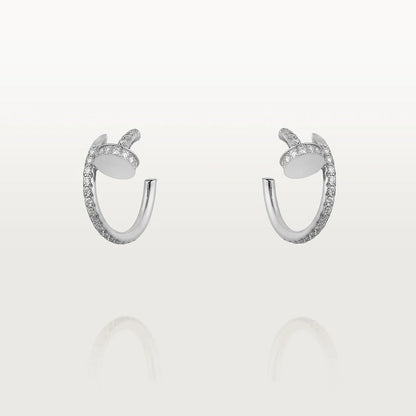 [Panda Jewelry]JUSTE EARRINGS 12.75MM SILVER DIAMOND