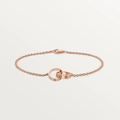 [Panda Jewelry]LOVE BRACELET DOUBLE RING