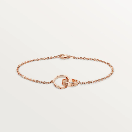 [Panda Jewelry]LOVE BRACELET DOUBLE RING