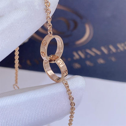 [Panda Jewelry]LOVE BRACELET DOUBLE RING