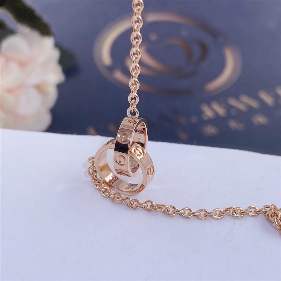 [Panda Jewelry]LOVE BRACELET DOUBLE RING