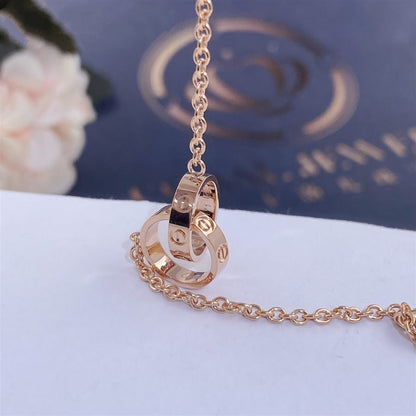 [Panda Jewelry]LOVE BRACELET DOUBLE RING