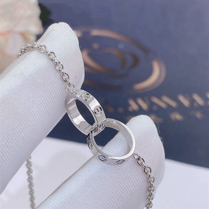 [Panda Jewelry]LOVE BRACELET DOUBLE RING