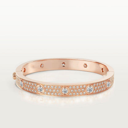 [Panda Jewelry]LOVE BRACELET 6.1MM DIAMOND-PAVED 10 BIG DIAMONDS