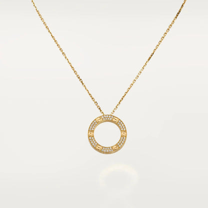 [Panda Jewelry]LOVE NECKLACE ADJUSTABLE ROSE GOLD
