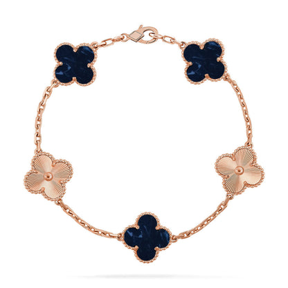 [Panda Jewelry]CLOVER 5 MOTIF PIETERSITE BRACELET COLLECTION