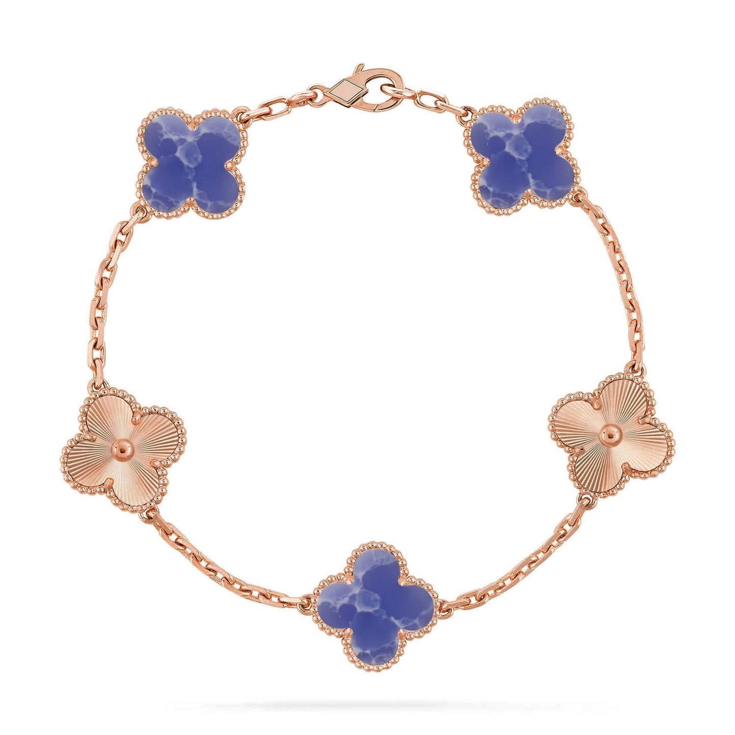 [Panda Jewelry]CLOVER 5 MOTIF BLUE VEINS BRACELET COLLECTION