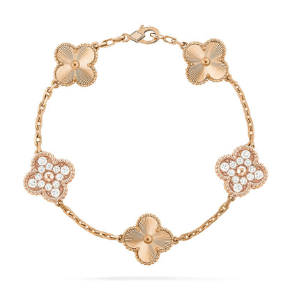 [Panda Jewelry] CLOVER 5 MOTIF LASER BRACELET COLLECTION
