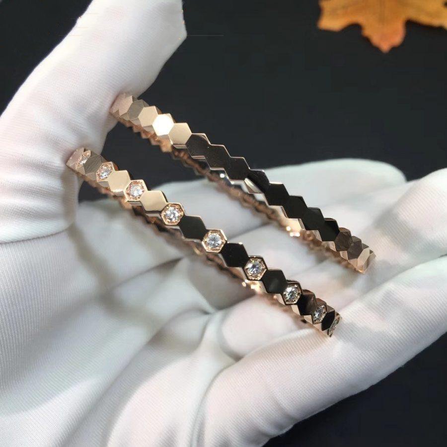 [Panda Jewelry]BEE LOVE PINK GOLD DIAMOND BRACELET