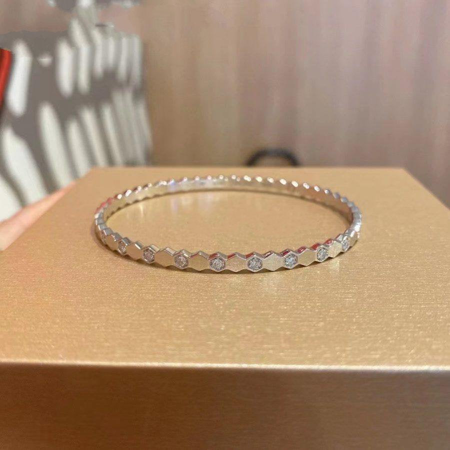 [Panda Jewelry]BEE LOVE SILVER DIAMOND BRACELET