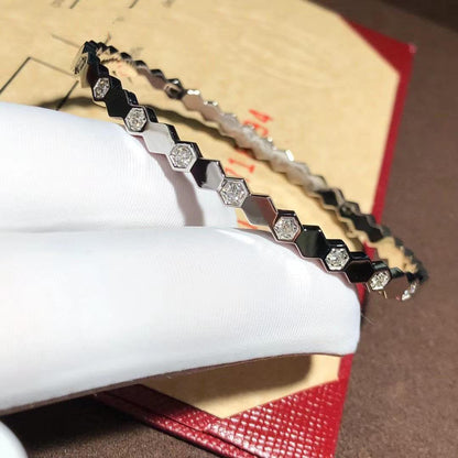 [Panda Jewelry]BEE LOVE SILVER DIAMOND BRACELET