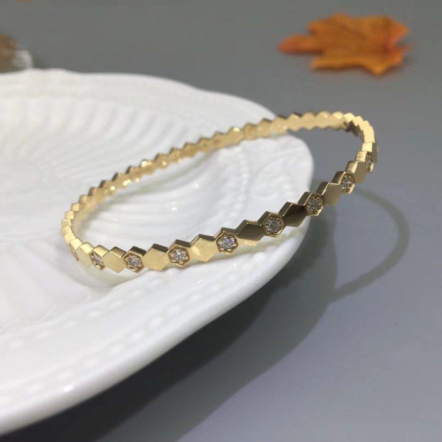 [Panda Jewelry]BEE LOVE GOLD DIAMOND BRACELET