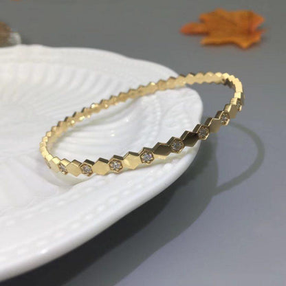 [Panda Jewelry]BEE LOVE GOLD DIAMOND BRACELET