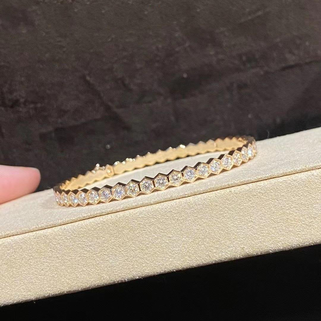[Panda Jewelry]BEE LOVE GOLD BRACELET FULL DIAMOND