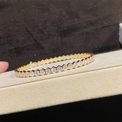 [Panda Jewelry]BEE LOVE GOLD BRACELET FULL DIAMOND