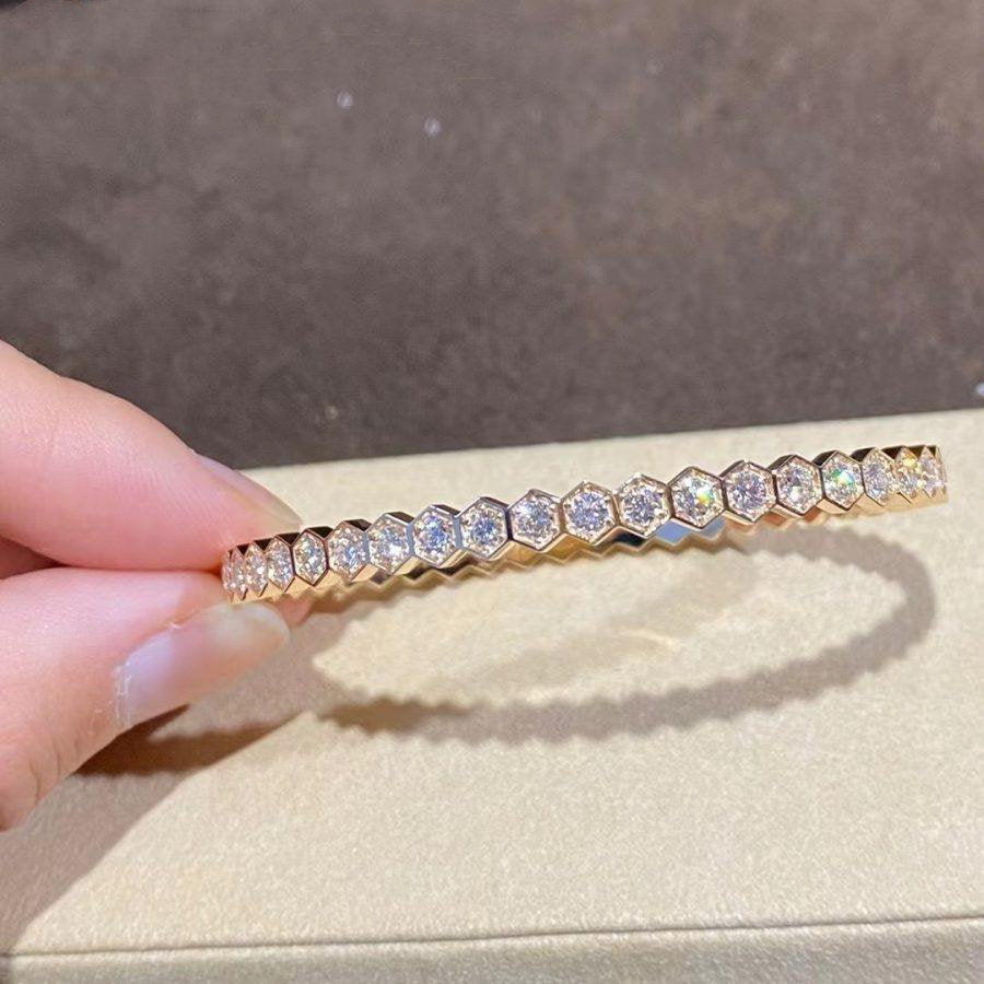 [Panda Jewelry]BEE LOVE GOLD BRACELET FULL DIAMOND