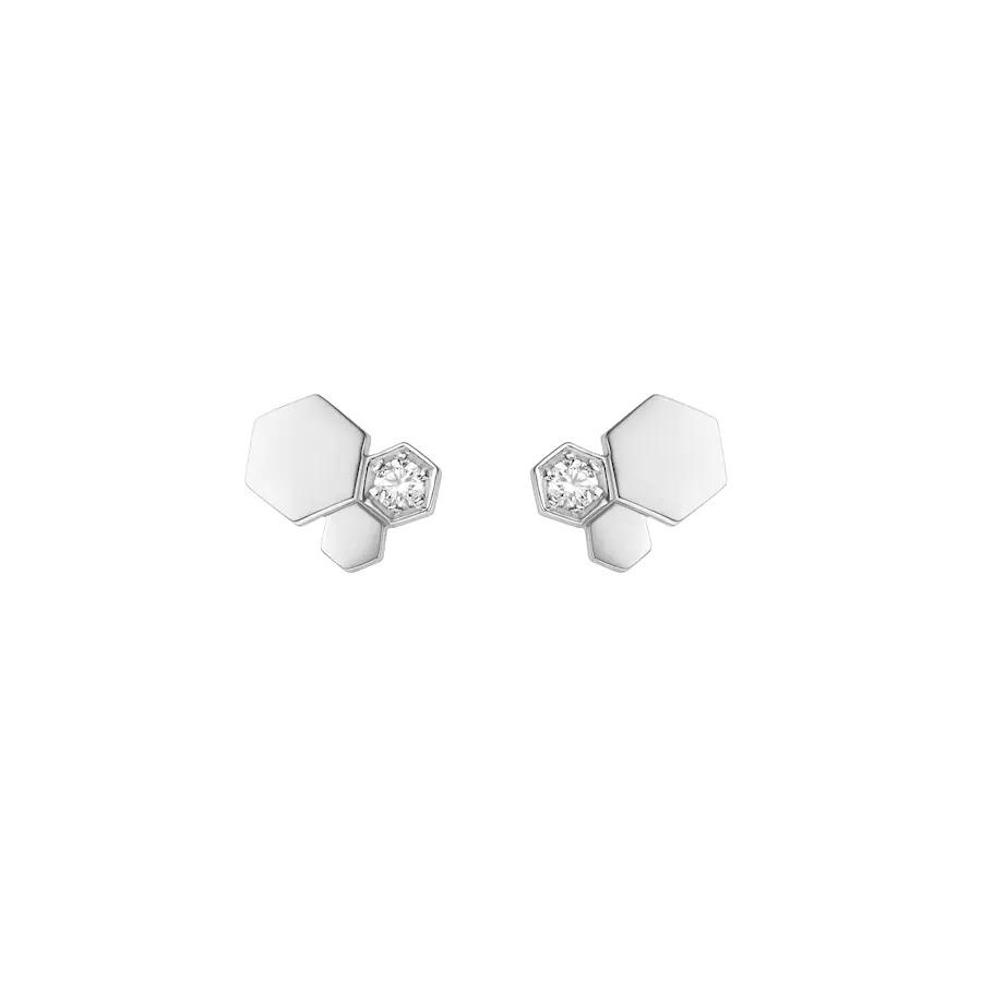 [Panda Jewelry]BEE LOVE SILVER DIAMOND EARRINGS