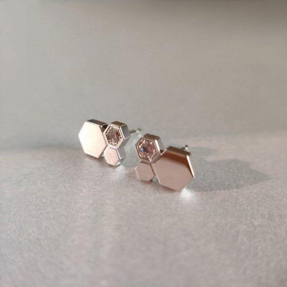 [Panda Jewelry]BEE LOVE SILVER DIAMOND EARRINGS